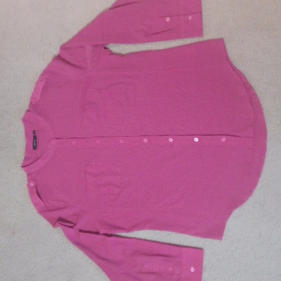 Apt9 Long Sleeve Button Down Top - Picture 1 of 14